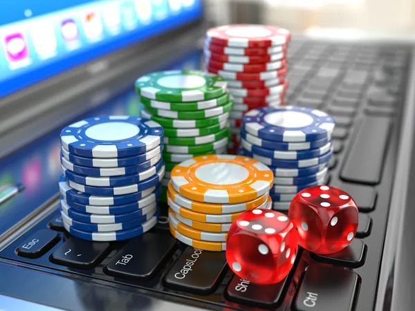 Casino Hold'em dealer revealing community cards during game
